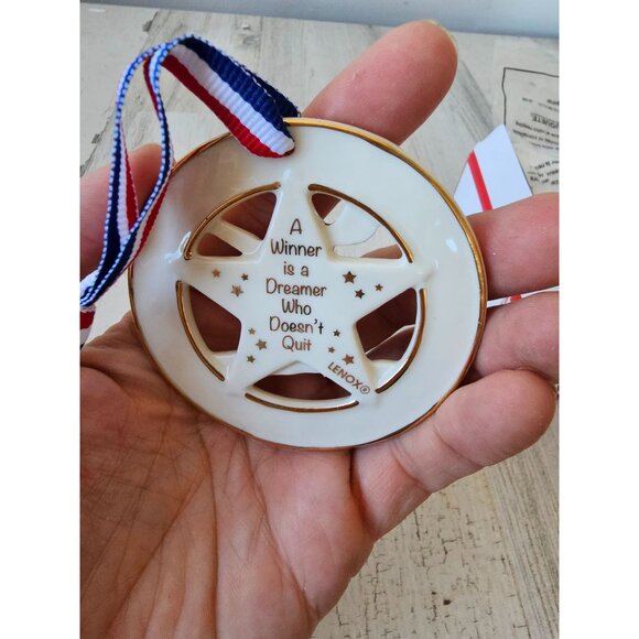 Lenox My star gymnast porcelain ornament new‎ RARE 871249 dreamer Xmas tree - Picture 5 of 8